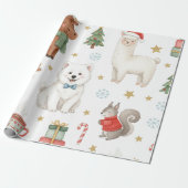 Charming Festive Friends Christmas Gift Wrap ラッピングペーパー (アンロールド)