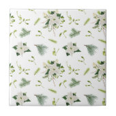 Charming Floral Pattern Ceramic Tile for Home Inte タイル (正面)