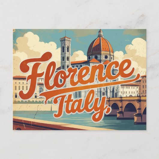 Charming Florence Views ポストカード (正面)