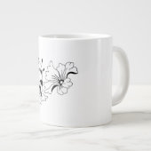 Charming Flower Pattern Artistic Coffee Mug ジャンボコーヒーマグカップ (正面右)