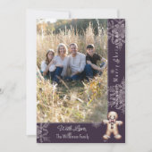 Charming Gingerbread Man | Purple Photo Card シーズンカード (正面)