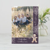 Charming Gingerbread Man | Purple Photo Card シーズンカード (スタンド正面)