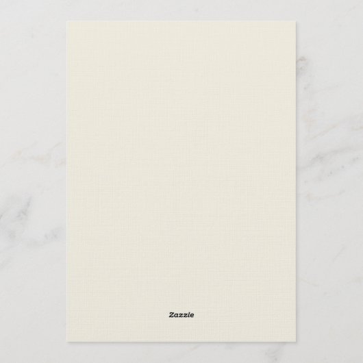 Charming Giraffe Baby Shower 招待状 (裏面)