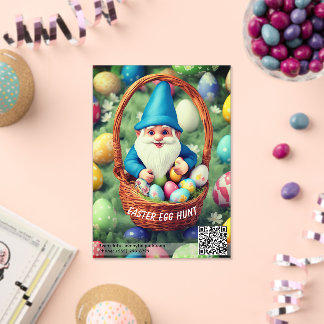Charming Gnome & Basket Easter Egg Hunt アクリル招待状