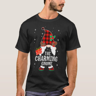 Charming Gnome Buffalo Plaid Matching Family Chris Tシャツ