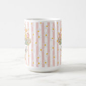 Charming Goose with Pink and Yellow Flowers Mug コーヒーマグカップ (中央)