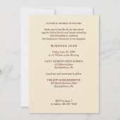 Charming Graduation Cap 5-Photo Collage Floral 招待状 (裏面)