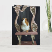 Charming Guinea Pig Harp Greeting Card – Storybook カード (裏面)