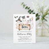 Charming Halloween Party Invitation with Witch 招待状 (スタンド正面)