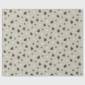 Charming Handmade Ornaments Light Blue Wallpaper ラッピングペーパー (フラット)