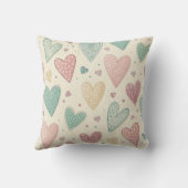 Charming Heart Doodle GiGi クッション (裏面)