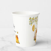 Charming Honey Bee Bear Baby Shower 紙コップ (右)