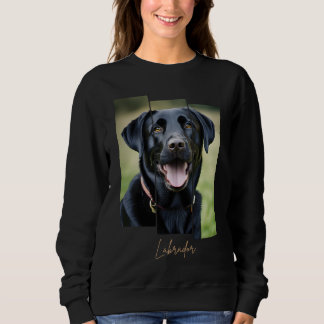 Charming Labrador Retriever Portrait - Triptych Ar スウェットシャツ