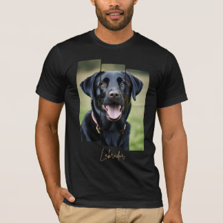 Charming Labrador Retriever Portrait - Triptych Ar Tシャツ