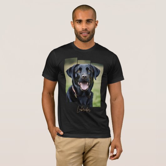 Charming Labrador Retriever Portrait - Triptych Ar Tシャツ (正面フル)