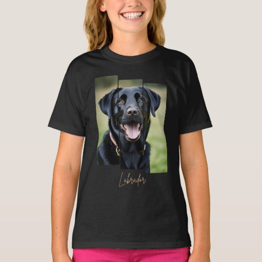 Charming Labrador Retriever Portrait - Triptych Ar Tシャツ (正面)