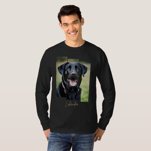 Charming Labrador Retriever Portrait - Triptych Ar Tシャツ (正面フル)