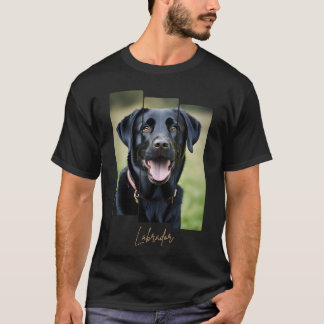 Charming Labrador Retriever Portrait - Triptych Ar Tシャツ
