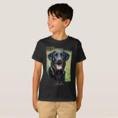 Charming Labrador Retriever Portrait - Triptych Ar Tシャツ (正面フル)