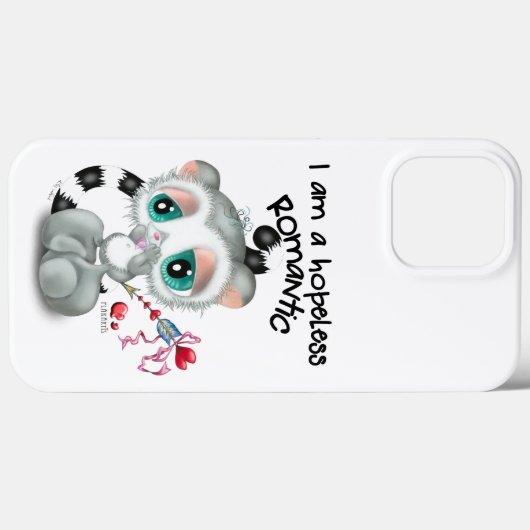 Charming Lemur with Heart Cupid Arrow – Sweet Love Case-Mate iPhoneケース (裏面 (横))