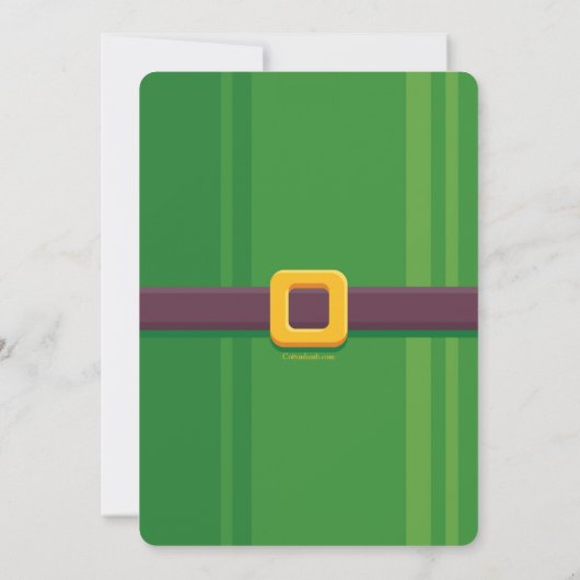 Charming Leprechaun Invitation 招待状 (裏面)