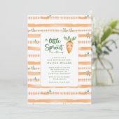 Charming little Sprout Baby Shower 招待状 (スタンド正面)