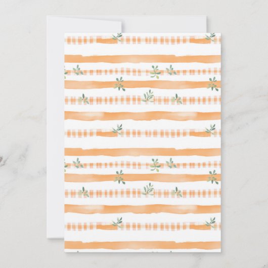 Charming little Sprout Baby Shower 招待状 (裏面)