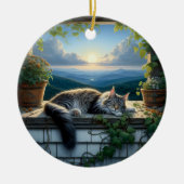 Charming Maine Coon Keepsake セラミックオーナメント (正面)