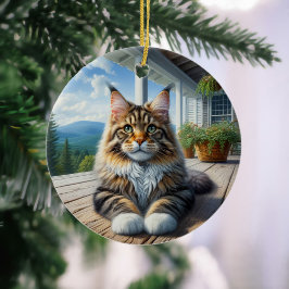 Charming Maine Coon Keepsake セラミックオーナメント