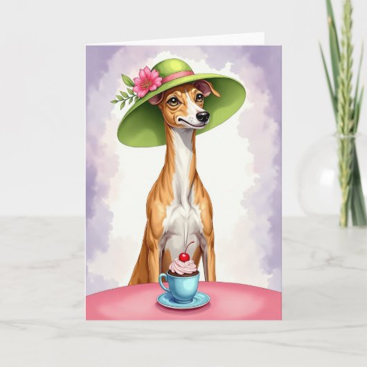 Charming Mothers Day Puppy Card カード (正面)