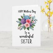 Charming Mothers Day Script Card カード (黄色い花)