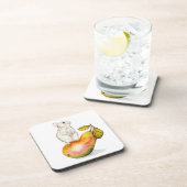 Charming Mouse on a Pear コースター (右側)