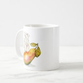 Charming Mouse on a Pear コーヒーマグカップ (正面左)