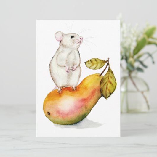 Charming Mouse on a Pear 招待状 (スタンド正面)