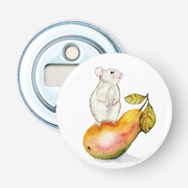 Charming Mouse on a Pear 栓抜き