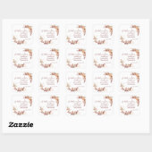 Charming Neutral Autumn Little Pumpkin スクエアシール (シート)