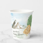 Charming Neutral Forest Bear Baby 紙コップ (正面)