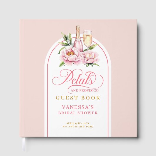 Charming petals and prosecco bridal shower  ゲストブック (正面)