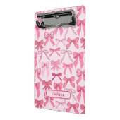 Charming pink bow pattern ミニクリップボード (アングル2)