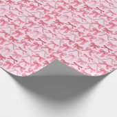 charming pink bow pattern ラッピングペーパー (角)