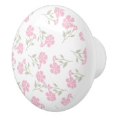 Charming Pink Floral Pattern Ceramic Knob for Deco セラミックノブ (右)