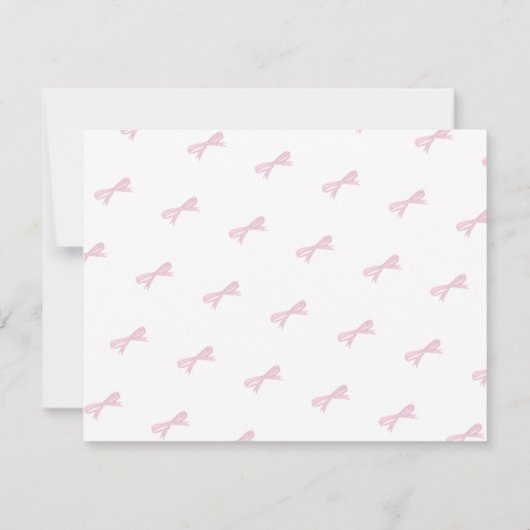 Charming Pink Nutcracker Christmas Stationery ノートカード (裏面)