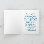 Charming Pooh & Friends Birthday カード (内部)