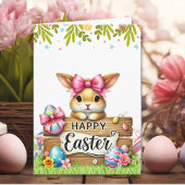 Charming Rabbit-Themed Easter Card カード