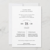 Charming Romantic Floral & Transparency Overlay 招待状 (裏面)