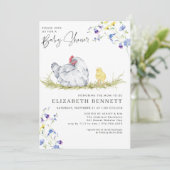 Charming Rustic Farmhouse | Chicken Baby  招待状 (スタンド正面)