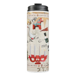 Charming Scandinavian Folk Christmas タンブラー