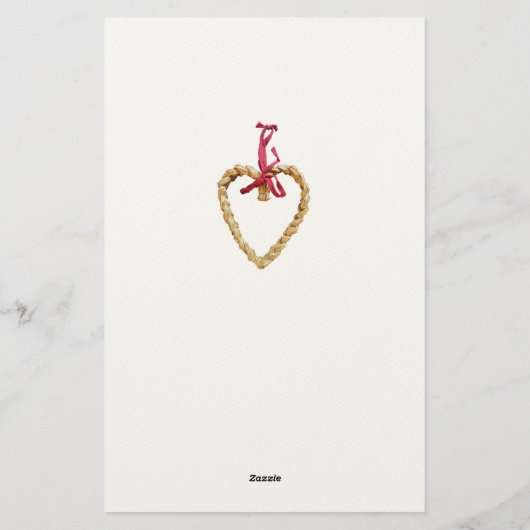 Charming Scandinavian Folk Christmas Wallpaper – V 便箋 (裏面)