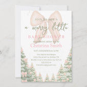 Charming Snowflake Baby Shower for Your Baby Girl 招待状 (正面)