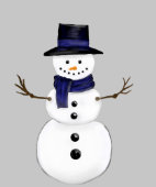 Charming Snowman Kids Family Set  (襟)